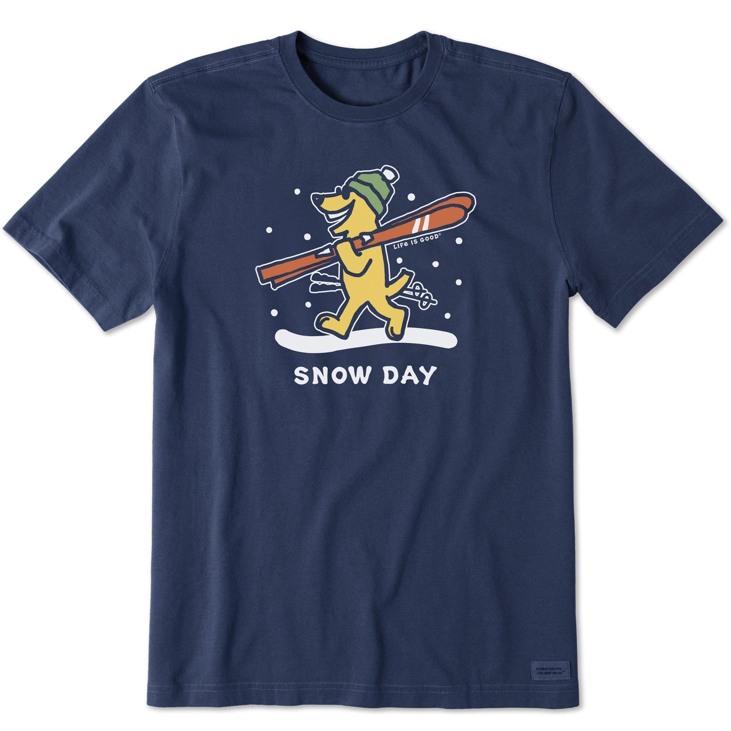 Men's Rocket Ski Snow Day Short Sleeve Crusher Tee