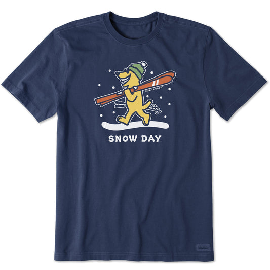 Men's Rocket Ski Snow Day Short Sleeve Crusher Tee