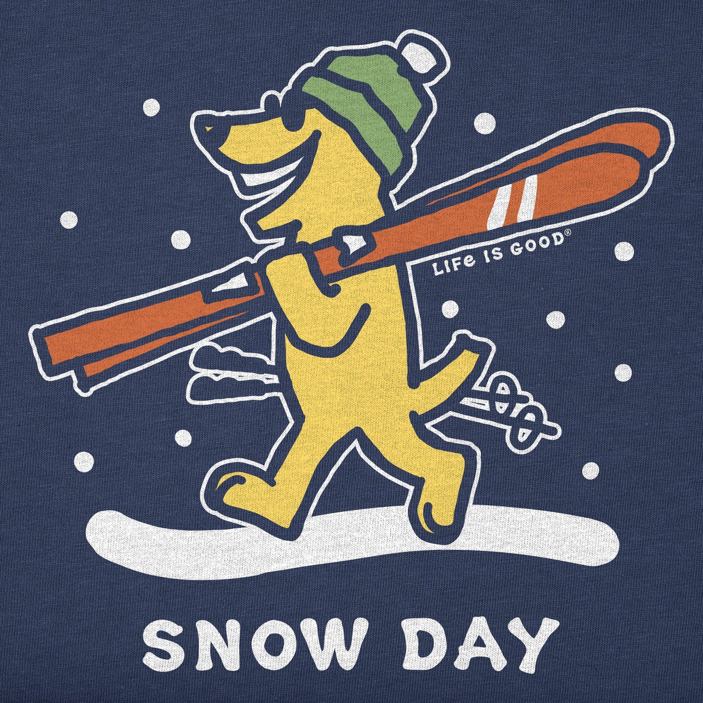 Men's Rocket Ski Snow Day Short Sleeve Crusher Tee