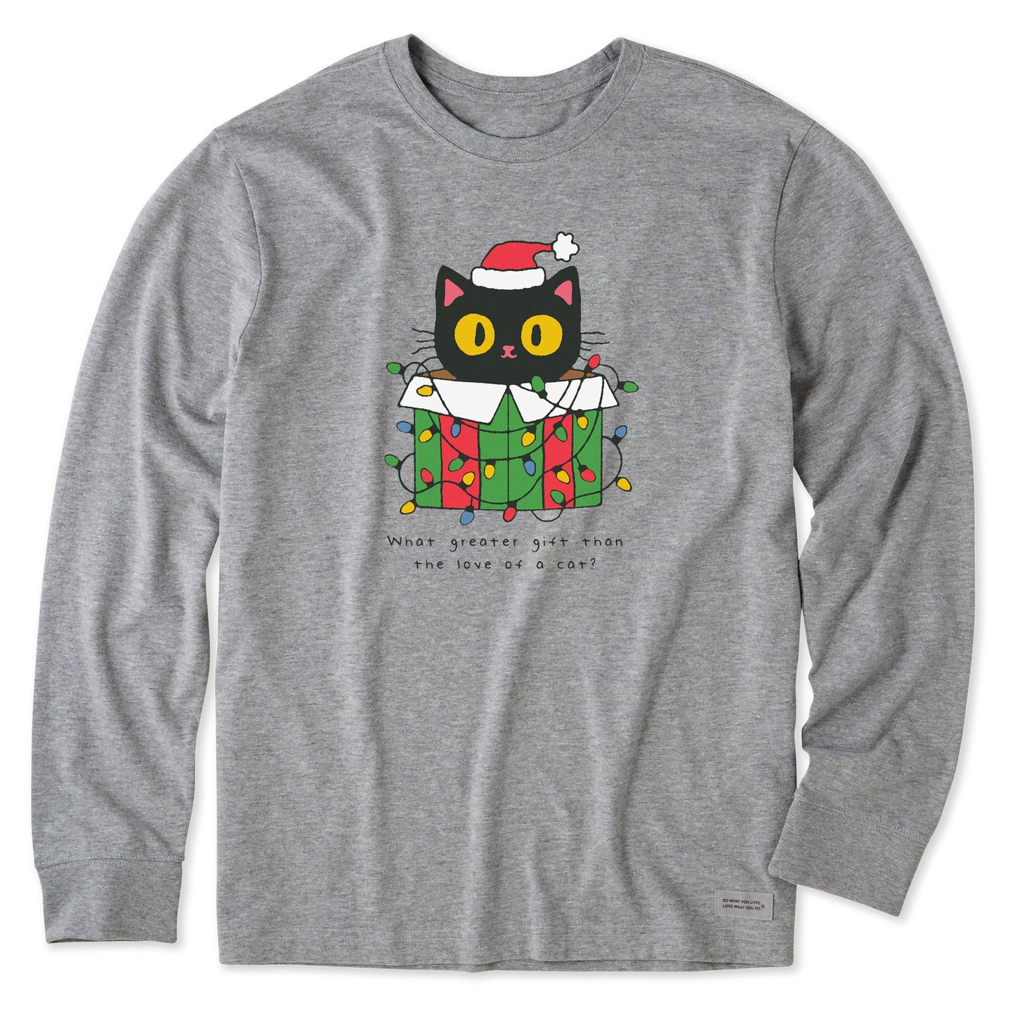 Men's Gift of a Cat Box Long Sleeve Crusher Tee