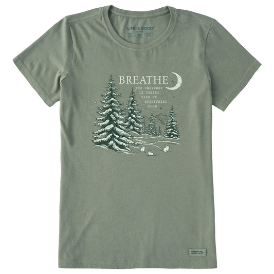 Women's Breathe Universe Pines Short Sleeve Crusher Tee