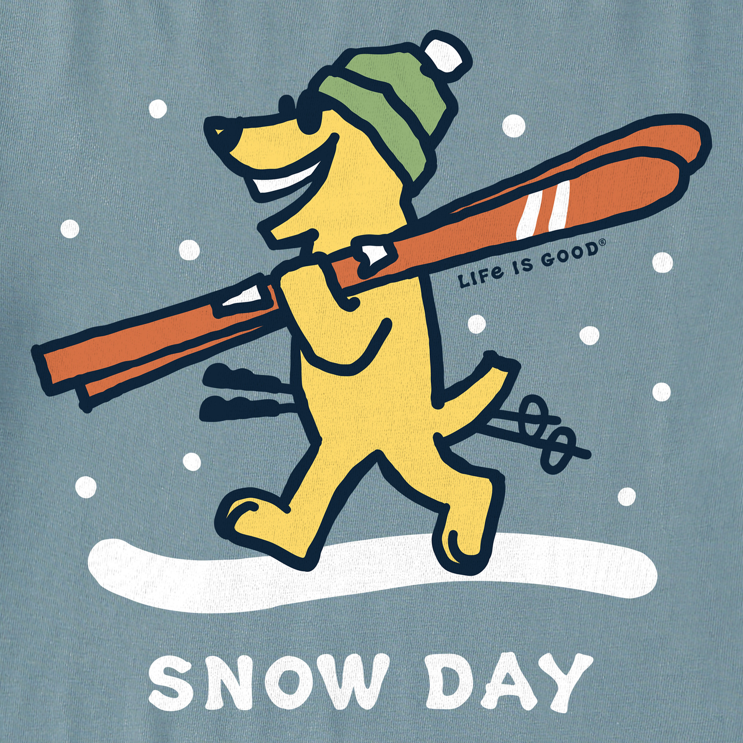 Men's Rocket Ski Snow Day Simply True Fleece Hoodie