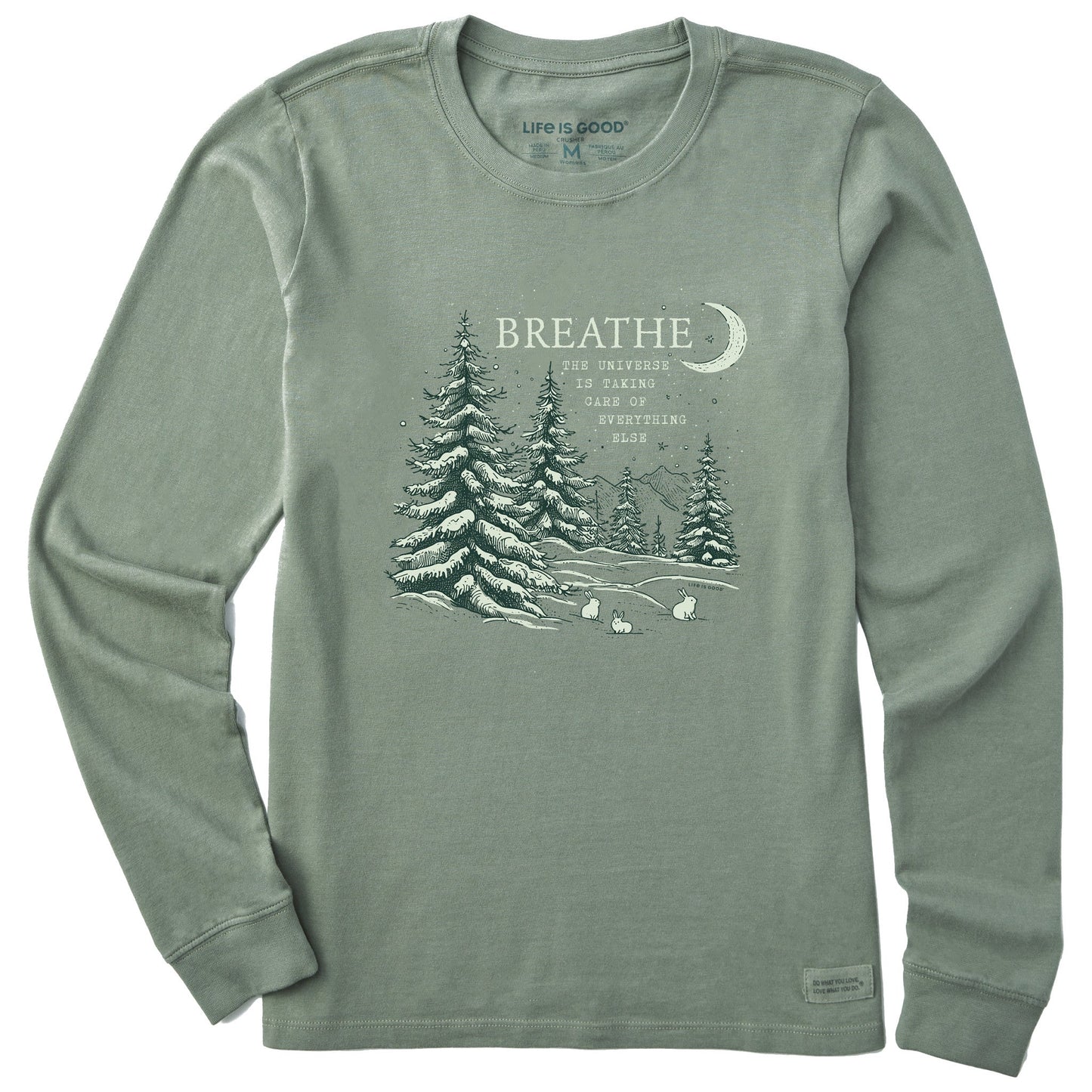 Women's Breathe Universe Pines Long Sleeve Crusher Tee