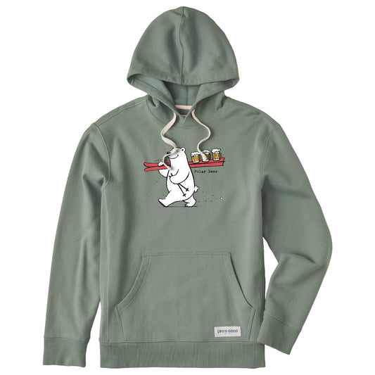 Men's Polar Beer Ski Beer Serve Simply True Fleece Hoodie