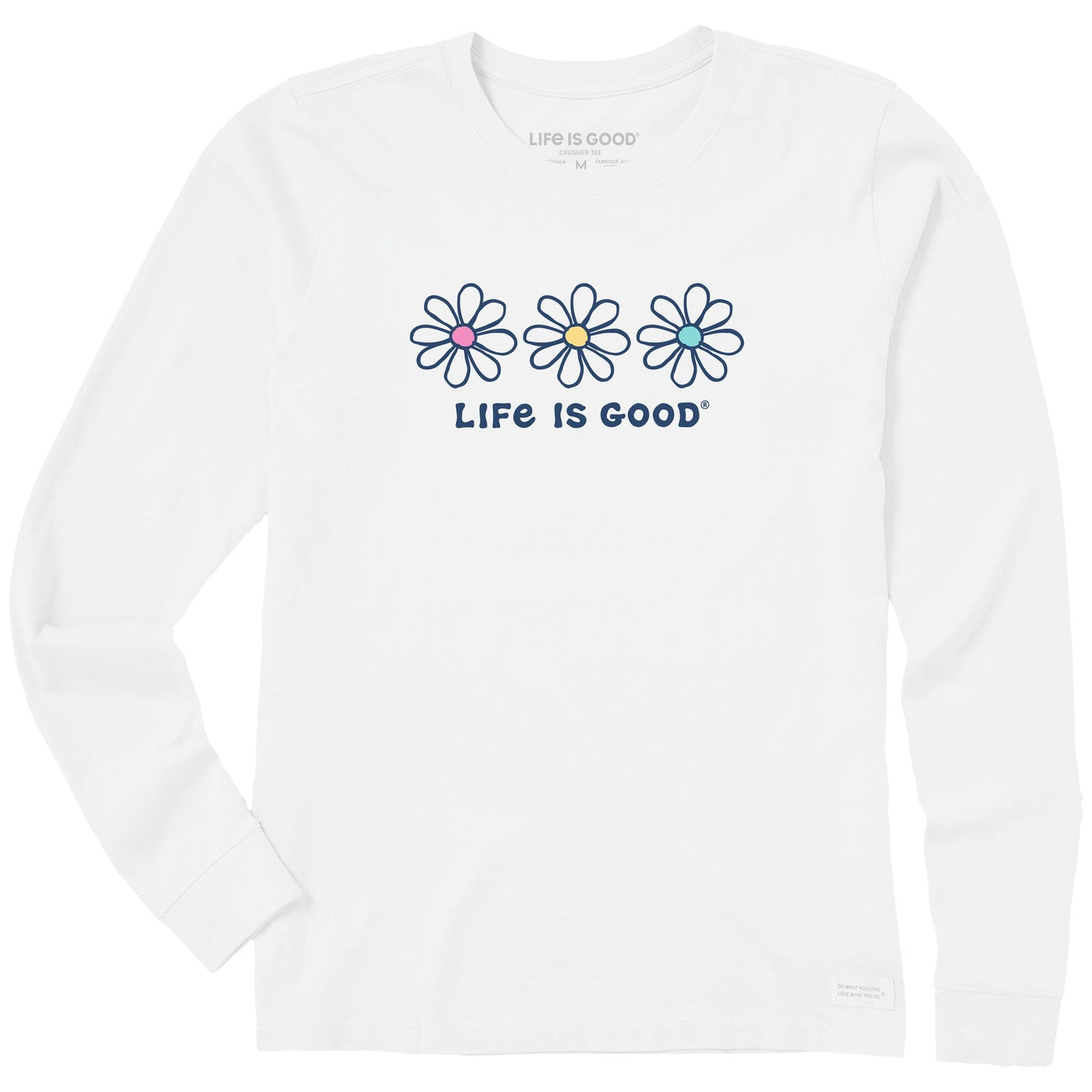 Women's 3 Daisies Long Sleeve Crusher Tee