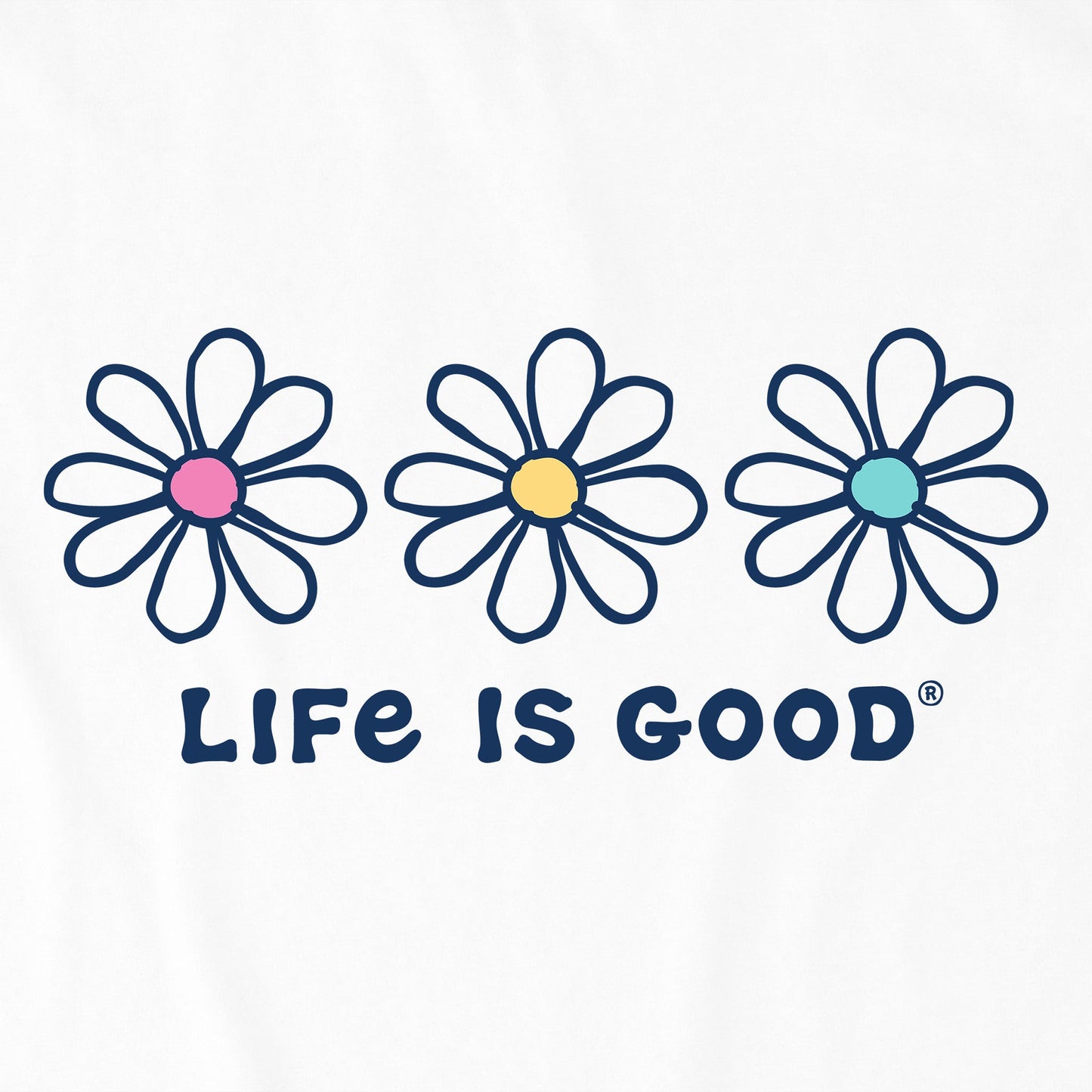 Women's 3 Daisies Long Sleeve Crusher Tee