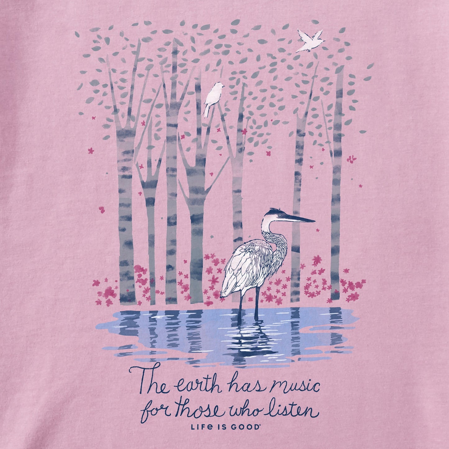 Women's Earth Has Music Heron Long Sleeve Tee
