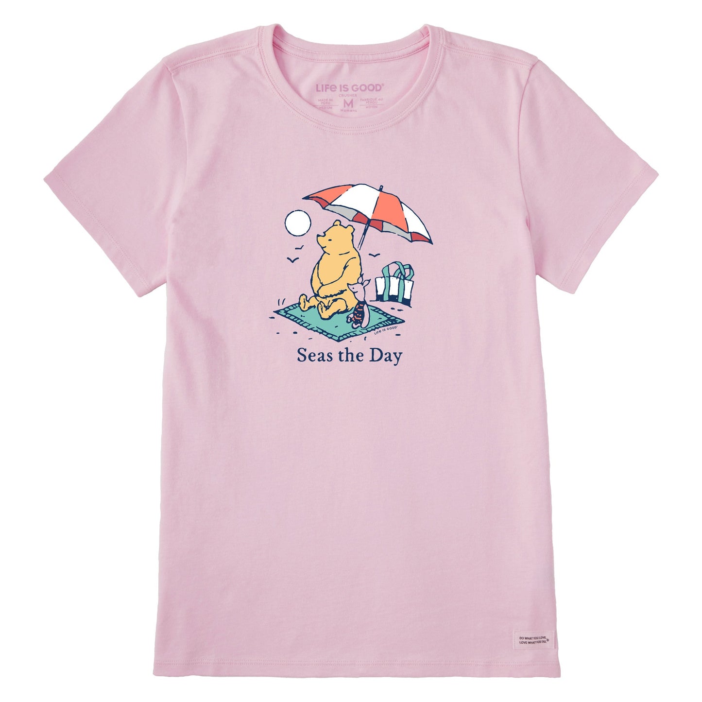 Women's Winnie & P Seas the Day Umbrella Short Sleeve Crusher Tee