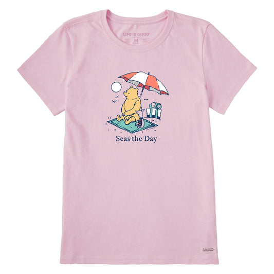 Women's Winnie & P Seas the Day Umbrella Short Sleeve Crusher Tee