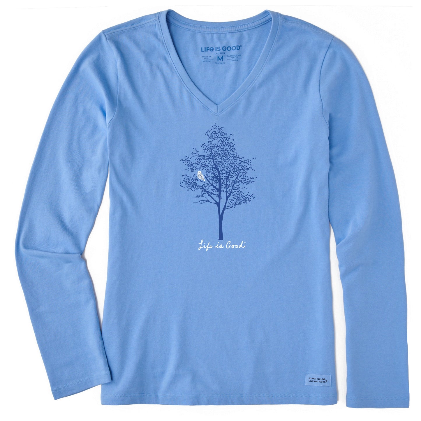 Women's Snowy Owl Long Sleeve Crusher Vee