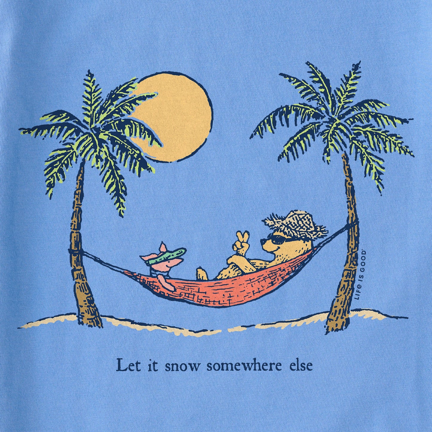 Women's Winnie Hammock Let it Snow Somewhere Else Long Sleeve Crusher Vee