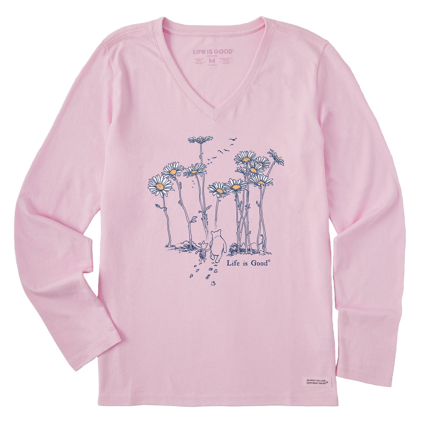 Women's Winnie & P Daisy Stroll Long Sleeve Crusher Vee