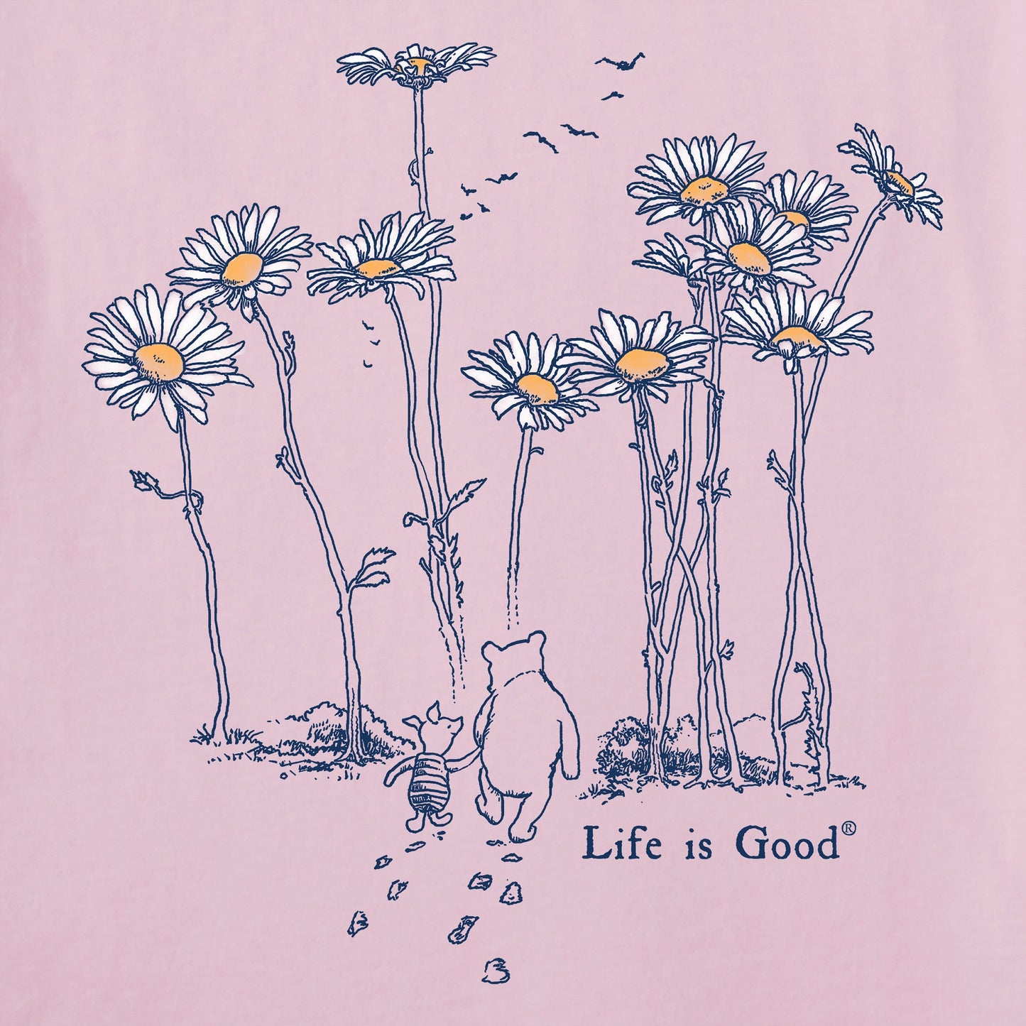 Women's Winnie & P Daisy Stroll Long Sleeve Crusher Vee