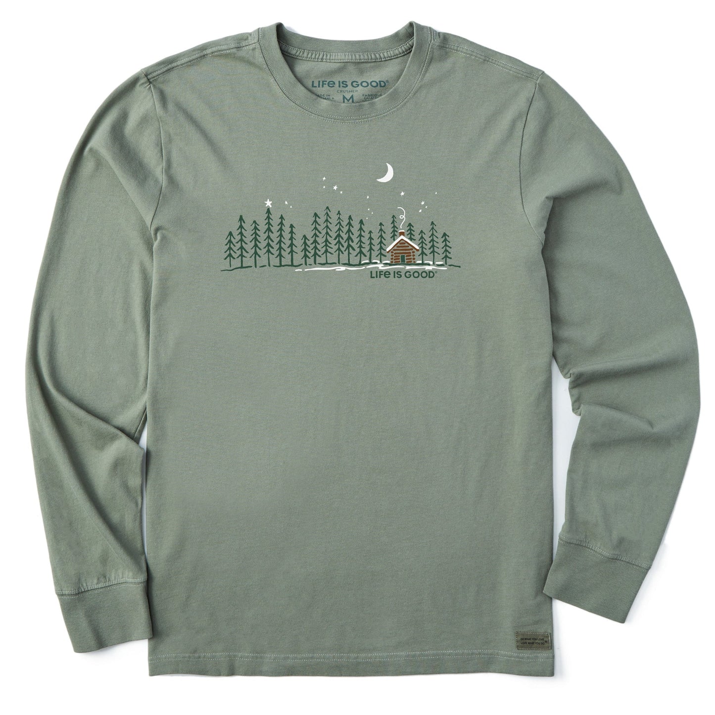 Men's Cabin Landscape Long Sleeve Crusher Tee