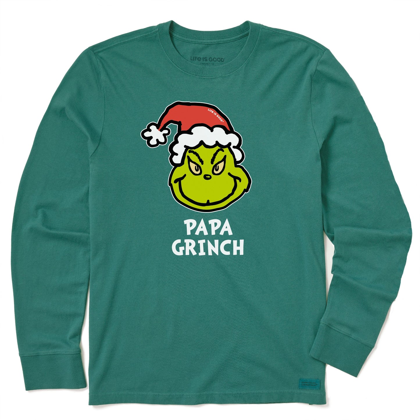 Men's Papa Grinch Long Sleeve Crusher Tee
