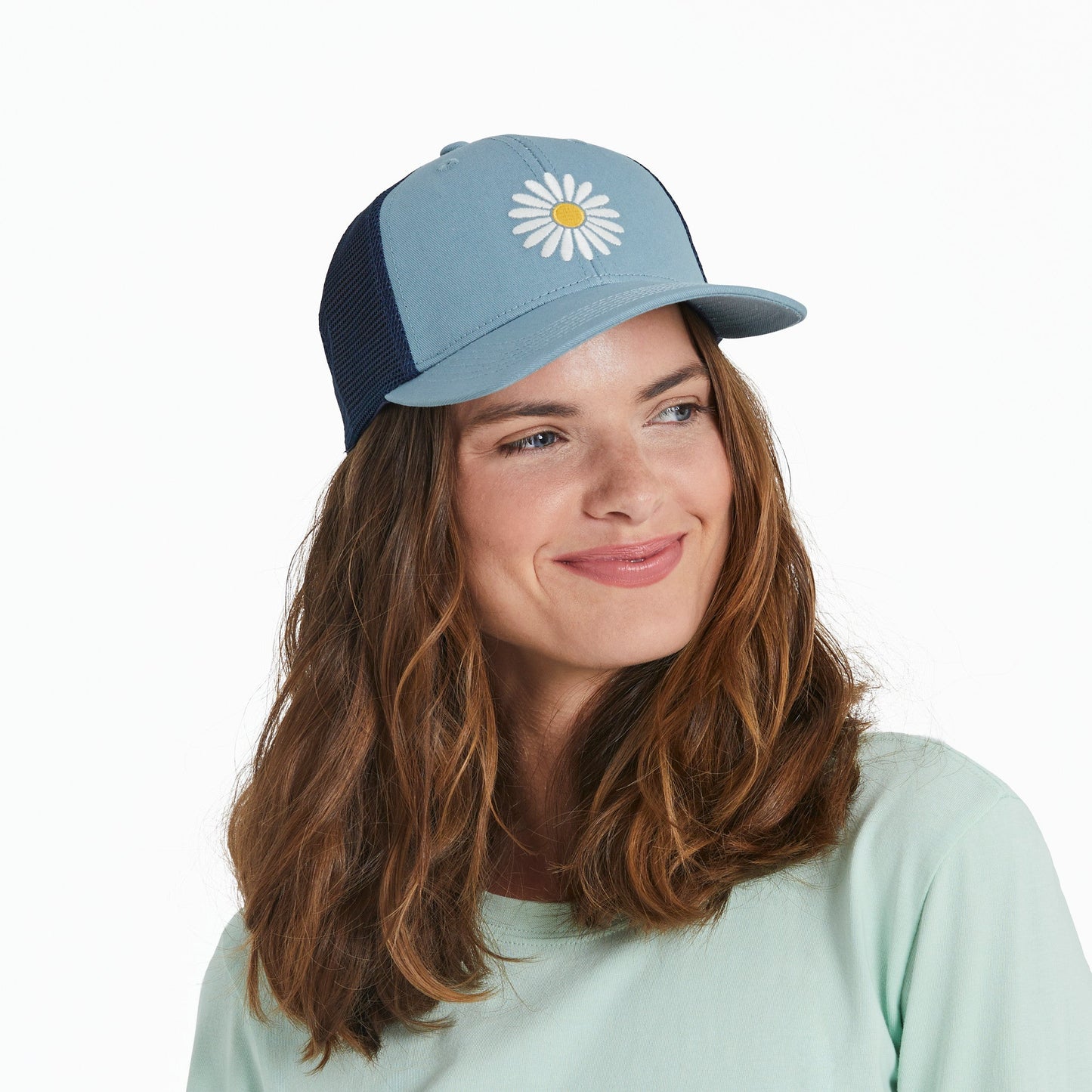 Adult Unisex Clean Daisy Trucker