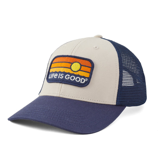 Adult Unisex Sunrise Water Stripe Trucker