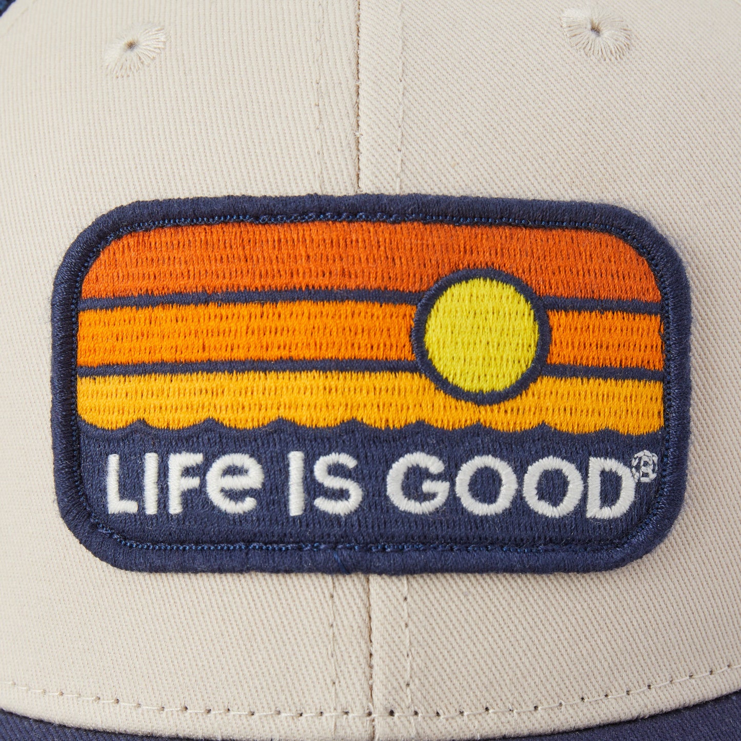 Adult Unisex Sunrise Water Stripe Trucker
