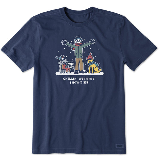 Men's Jake & Friends Snowmies Short Sleeve Crusher Tee