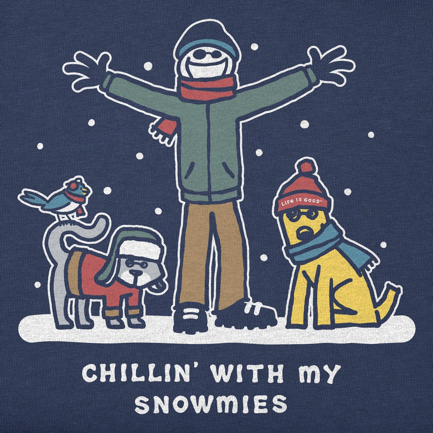Men's Jake & Friends Snowmies Short Sleeve Crusher Tee