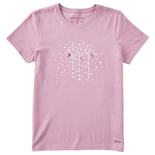 Women's Birds on Birch Short Sleeve Crusher Tee