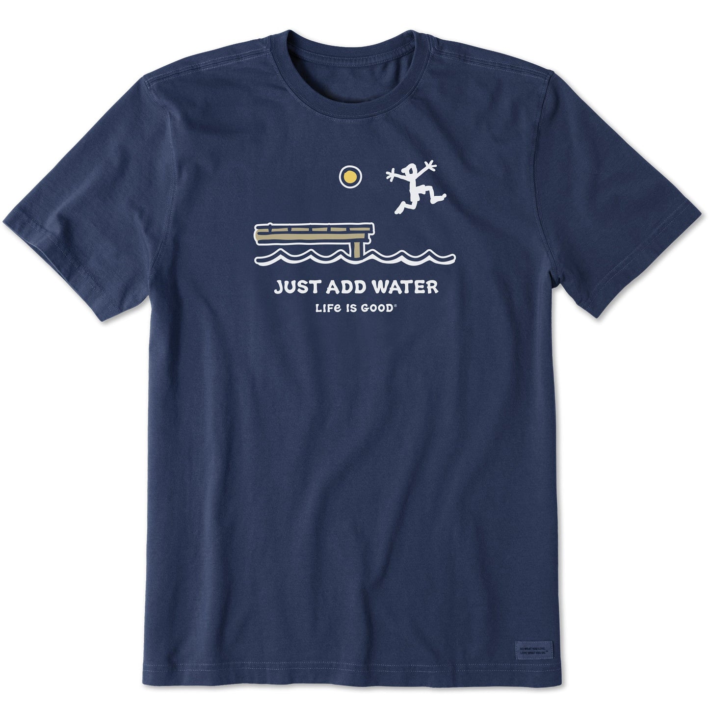 Men's Dock Jump Just Add Water Short Sleeve Crusher Tee