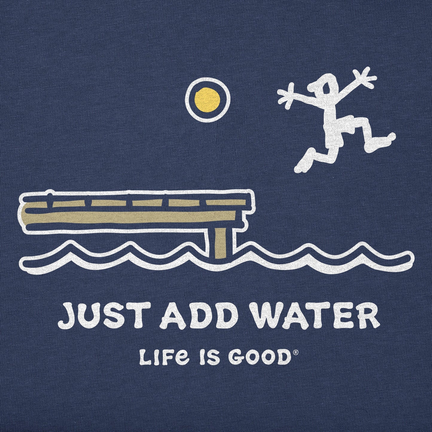 Men's Dock Jump Just Add Water Short Sleeve Crusher Tee