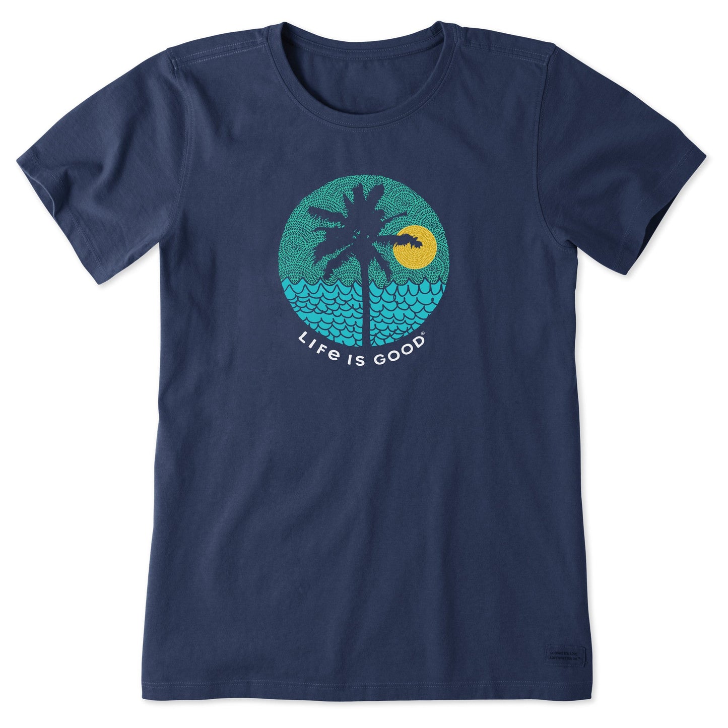 Women's Beach Patterns Short Sleeve Crusher Tee