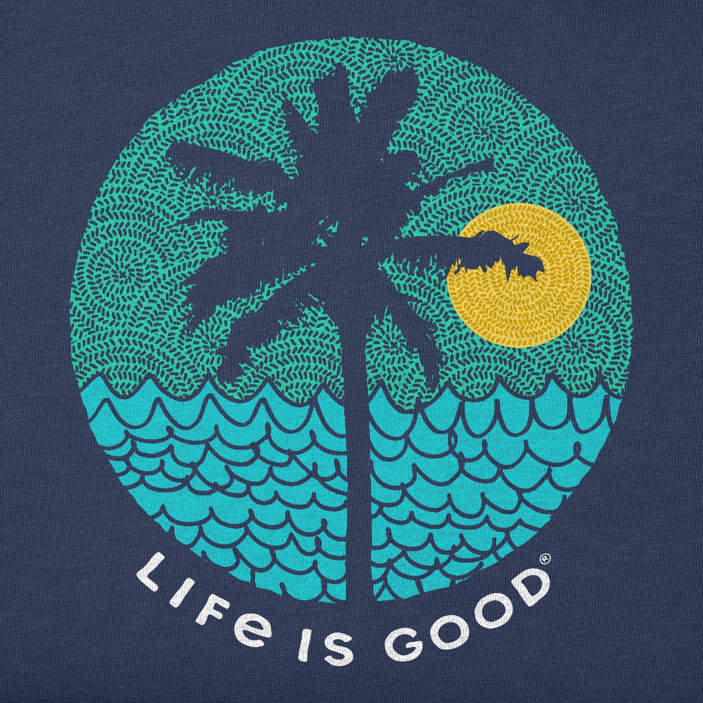 Women's Beach Patterns Short Sleeve Crusher Tee