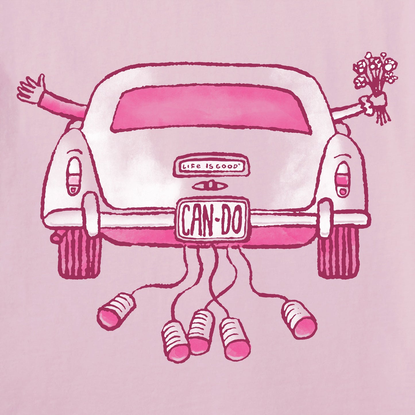 Women's Can Do Wedding Car Short Sleeve Tee