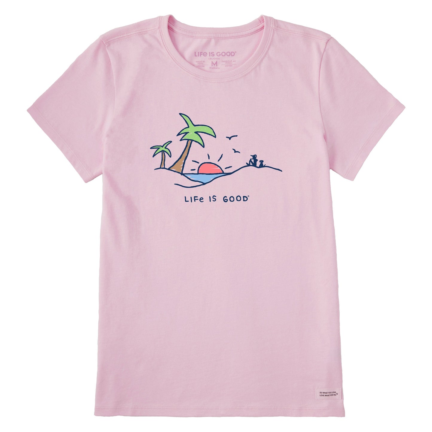 Women's Beach Palms Vista Short Sleeve Crusher Tee
