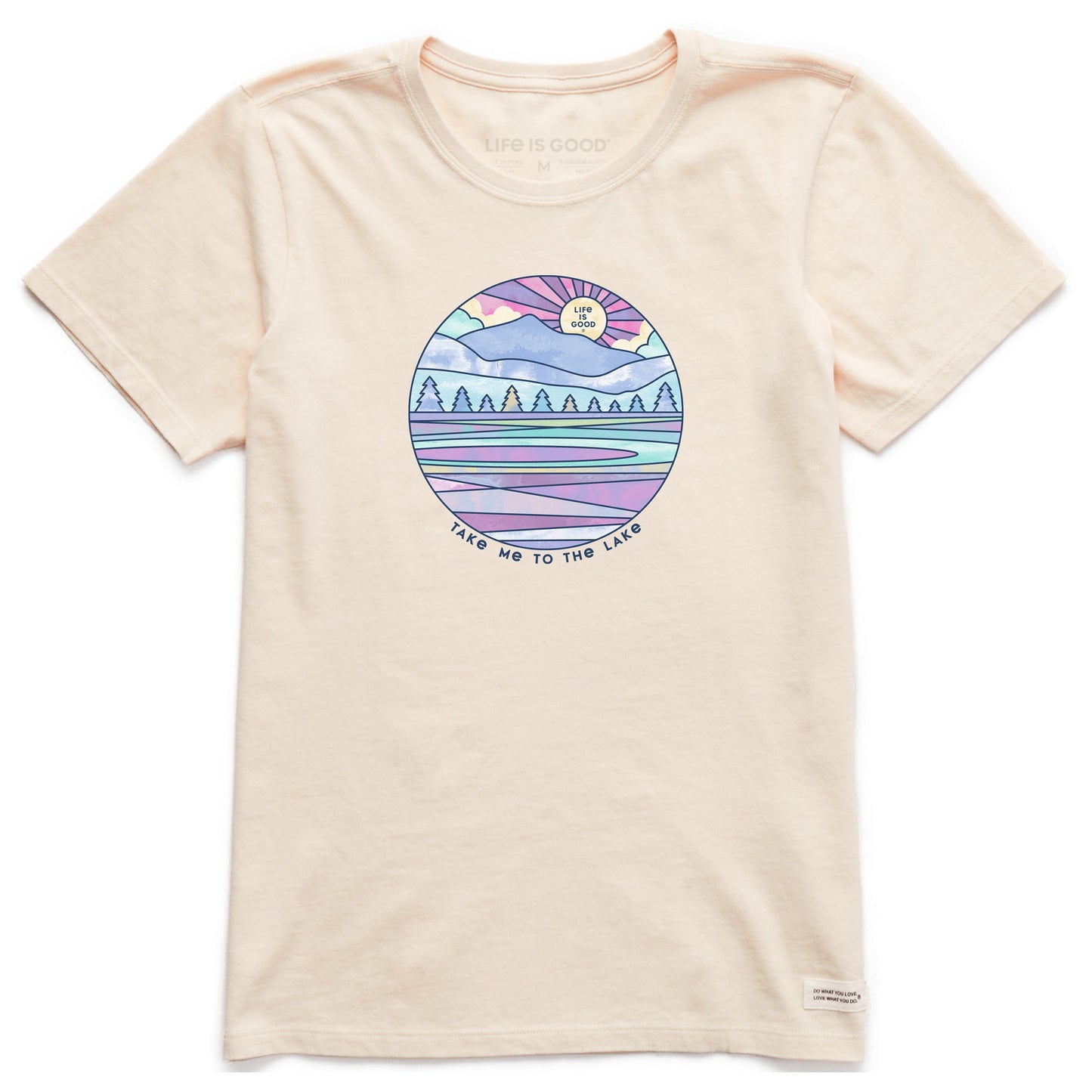Women's Washy Take Me To The Lake Short Sleeve Crusher Tee