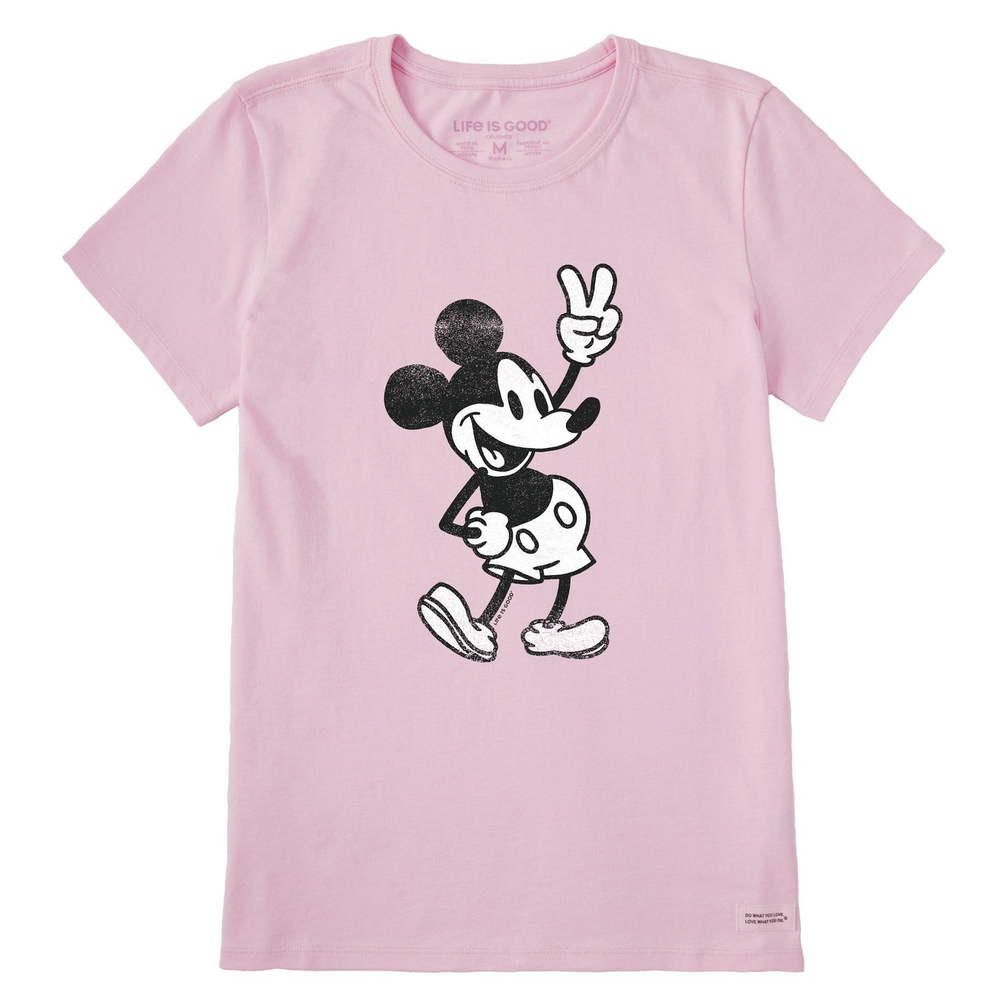 Women's Steamboat Willie Peace Short Sleeve Tee