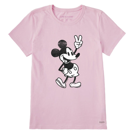 Women's Steamboat Willie Peace Short Sleeve Tee