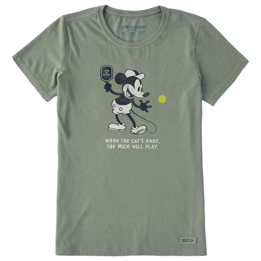 Women's Steamboat Willie Pickleball Short Sleeve Crusher Tee