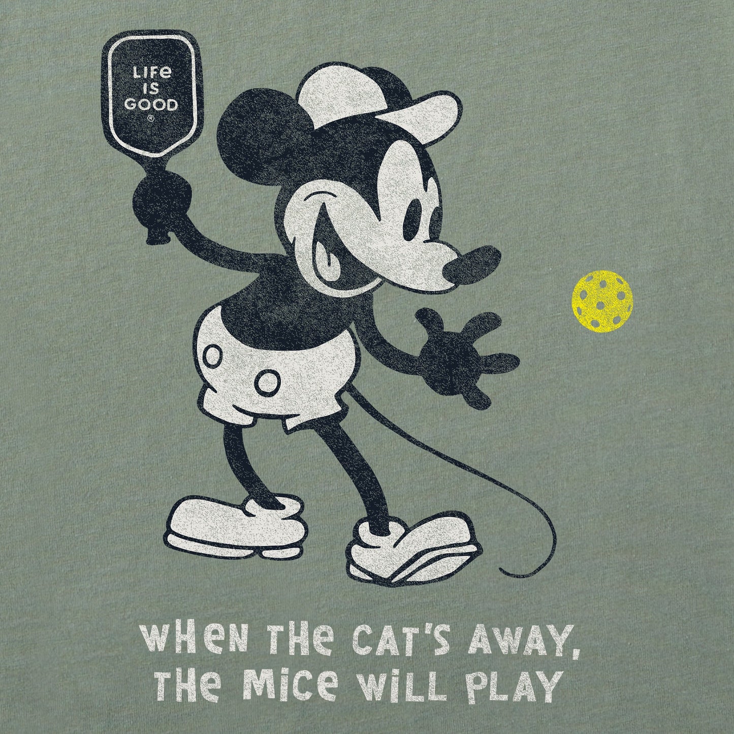 Women's Steamboat Willie Pickleball Short Sleeve Crusher Tee
