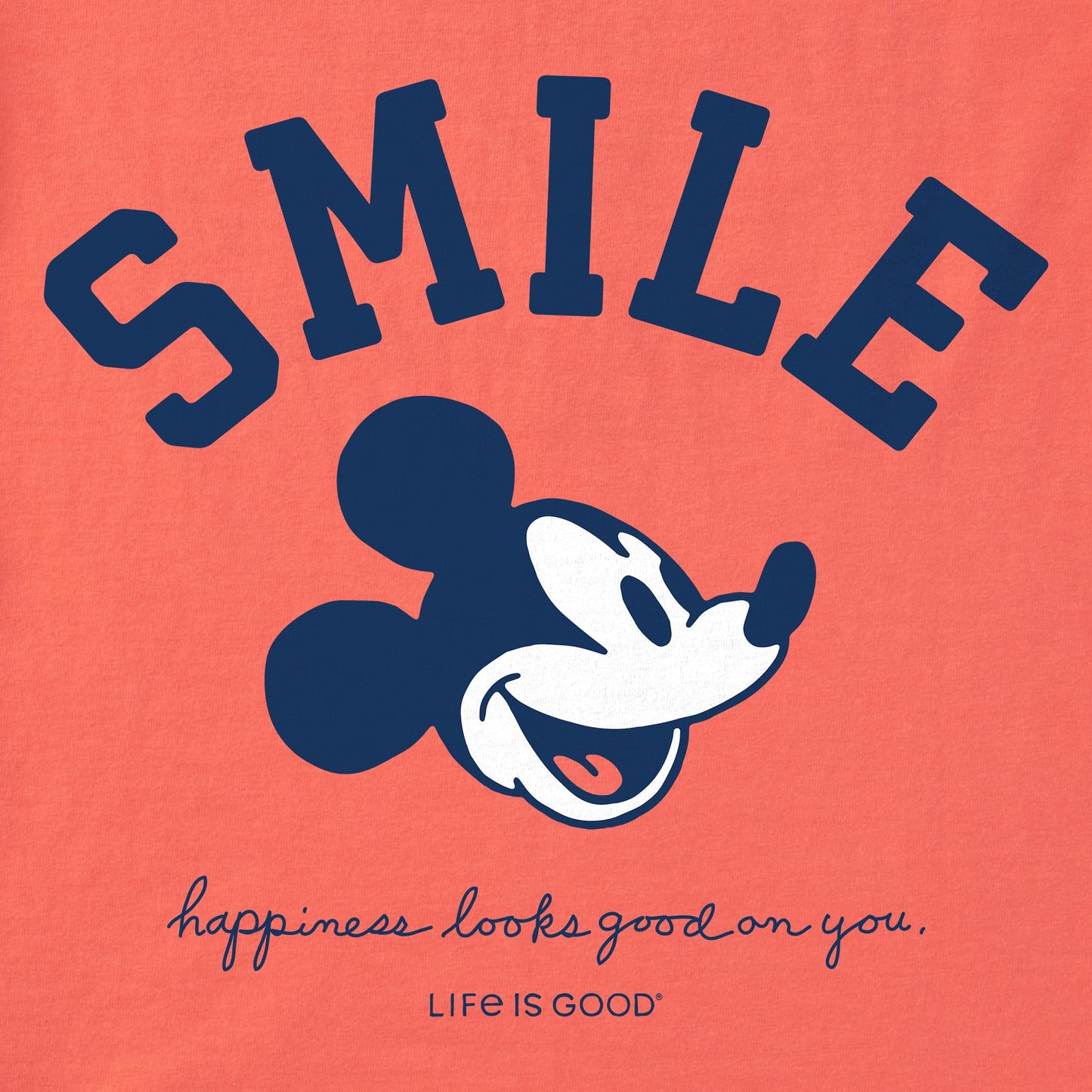 Women's Steamboat Willie Smile Short Sleeve Crusher Tee