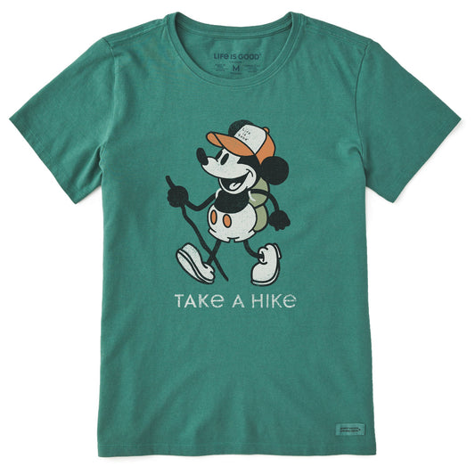 Women's Steamboat Willie Take a Hike Short Sleeve Crusher Tee