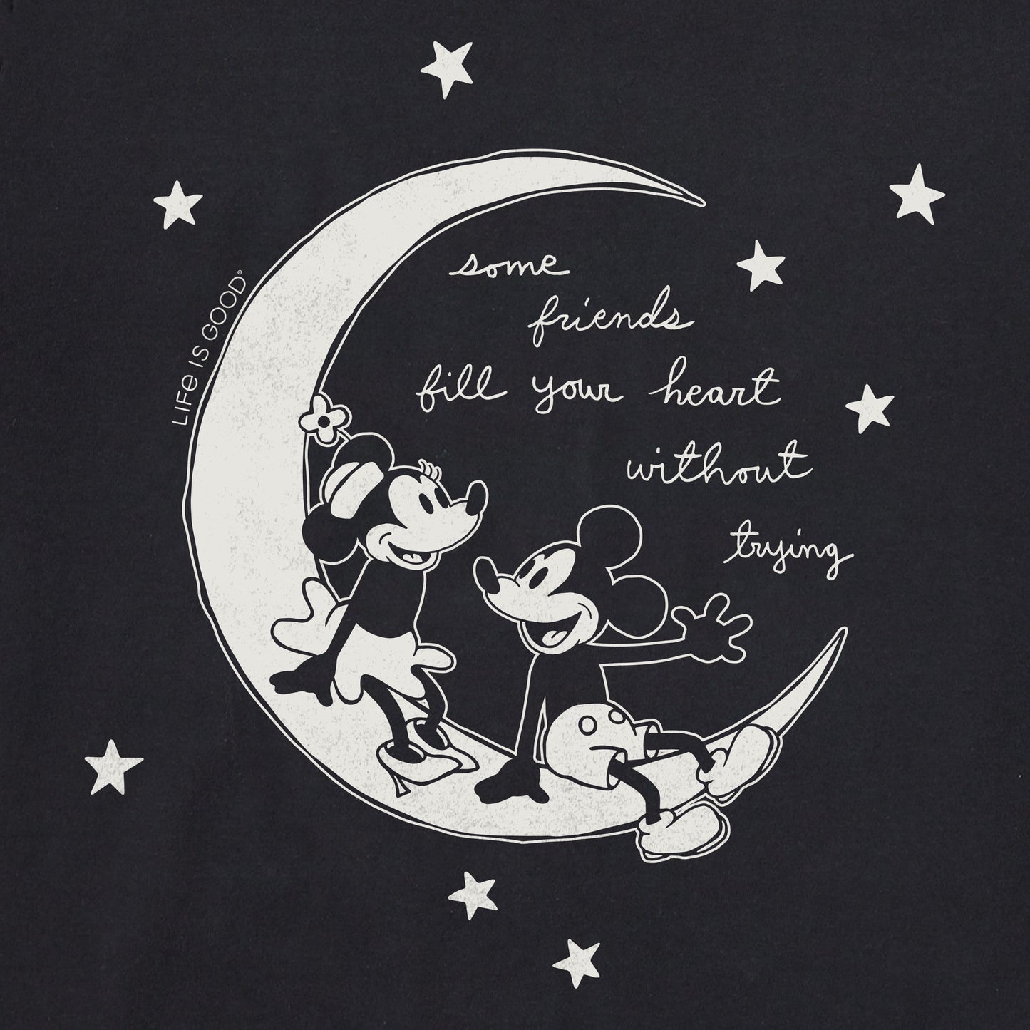 Men's Willie Fill Your Heart Moon Short Sleeve Tee