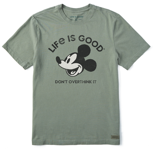 Men's Steamboat Willie Don't Overthink Short Sleeve Tee