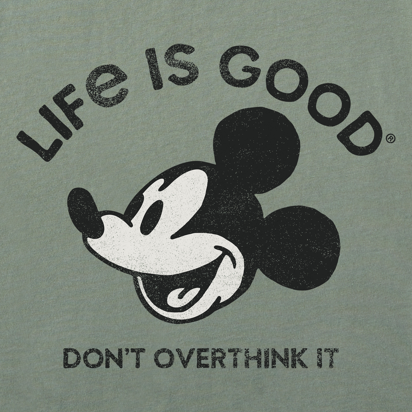 Men's Steamboat Willie Don't Overthink Short Sleeve Tee