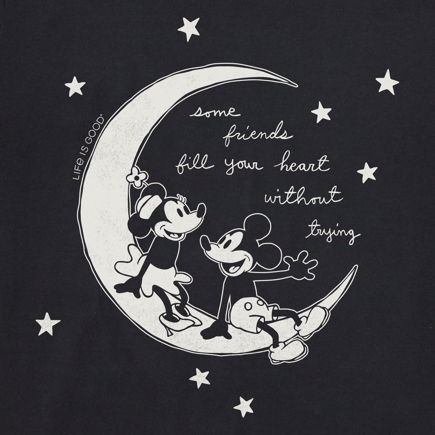 Men's Willie Fill Your Heart Moon Short Sleeve Tee