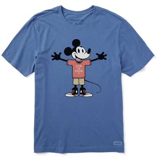 Men's Steamboat Willie Open Arms Short Sleeve Tee
