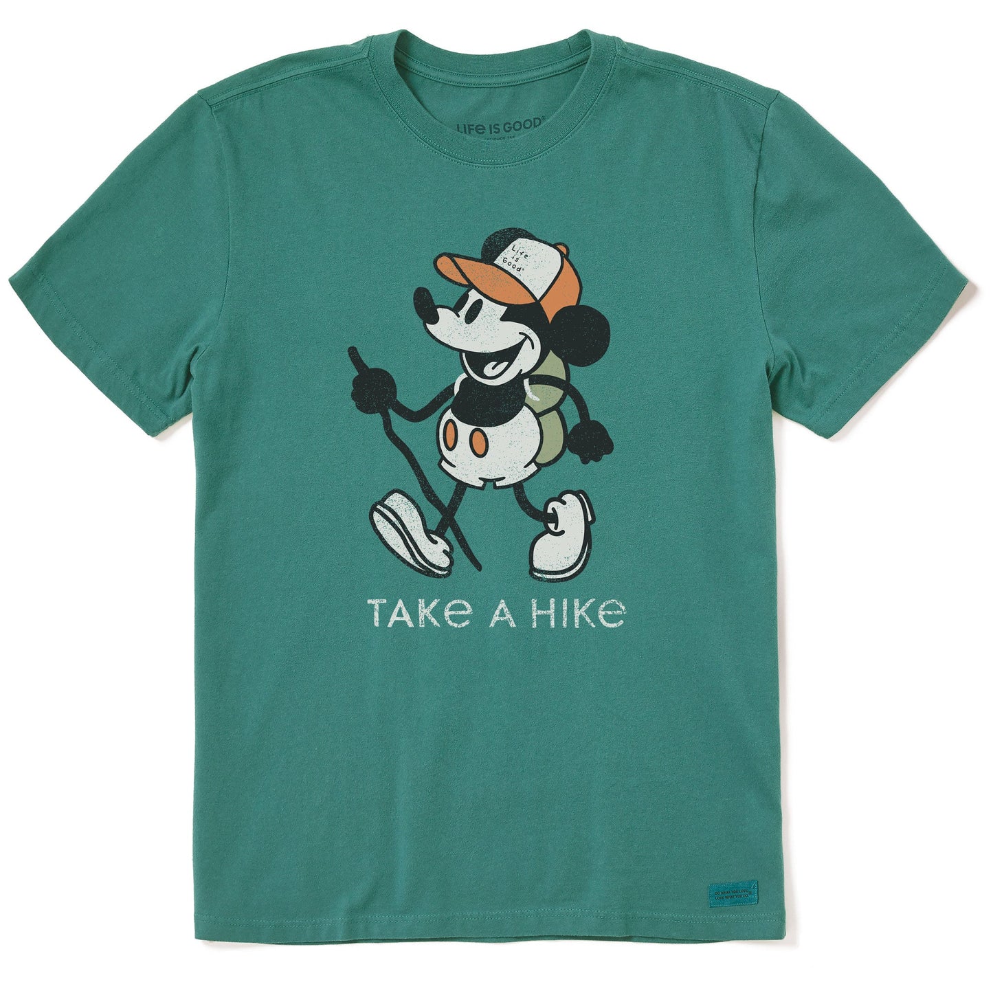 Men's Steamboat Willie Take a Hike Short Sleeve Crusher Tee