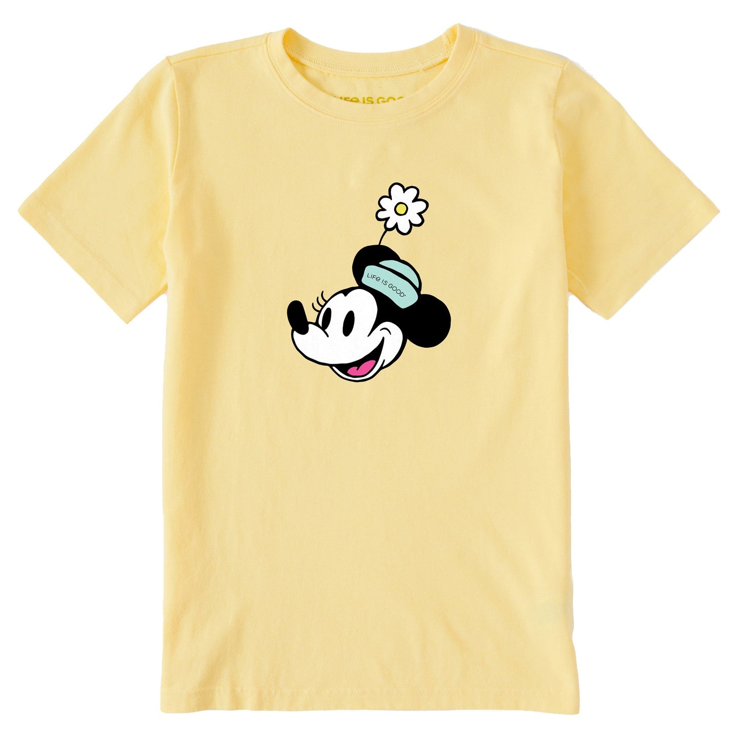 Kids Miss Steamboat Willie  w Flower Short Sleeve Crusher Tee
