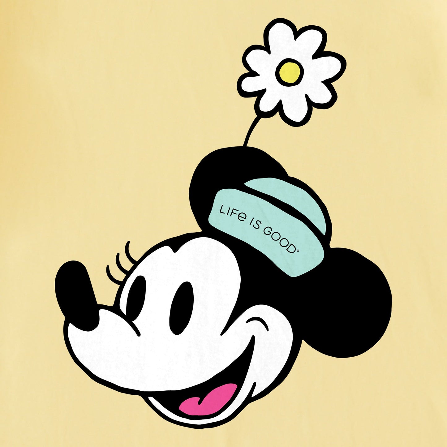 Kids Miss Steamboat Willie  w Flower Short Sleeve Crusher Tee