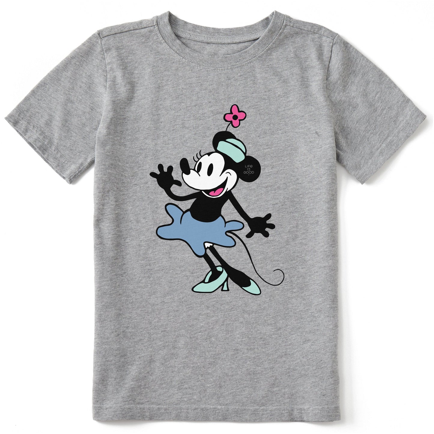 Kids Steamboat Willie Miss Mouse Short Sleeve Crusher Tee