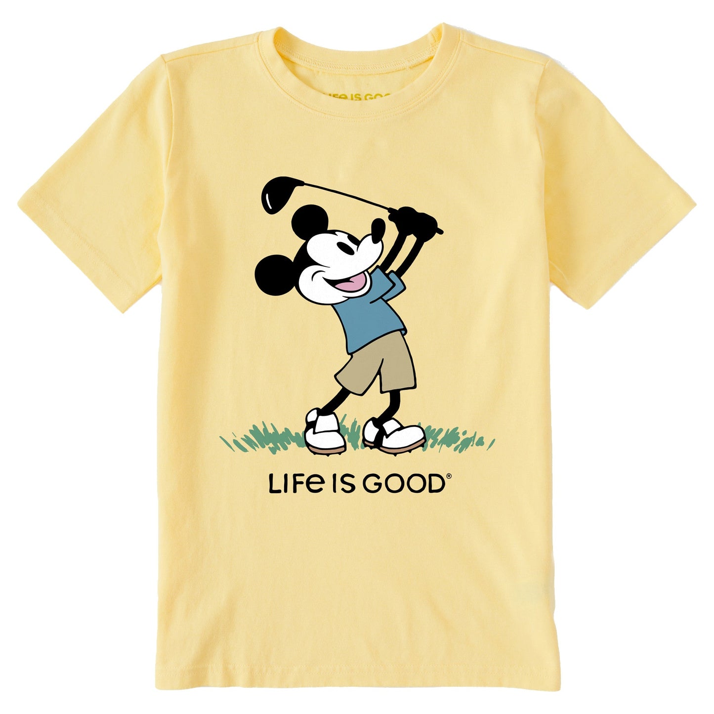 Kids Steamboat Willie Golf Short Sleeve Crusher Tee