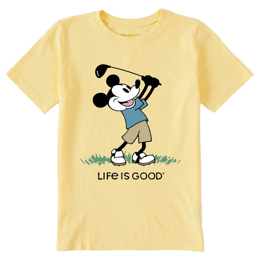 Kids Steamboat Willie Golf Short Sleeve Crusher Tee