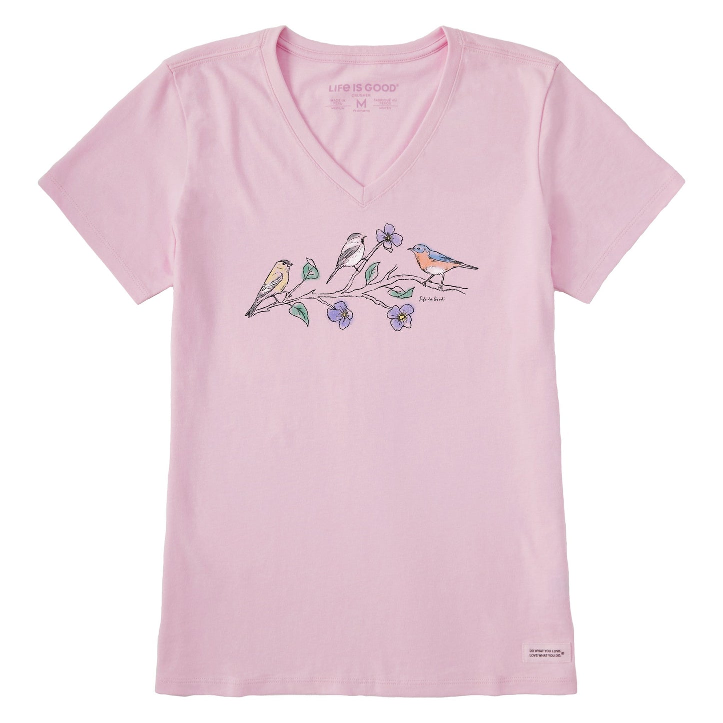 Women's Three Birds Short Sleeve Vee